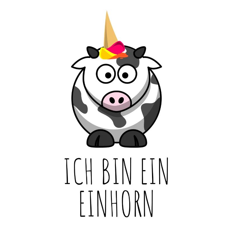 Ich bin ein Einhorn - Eiswaffel Kuh