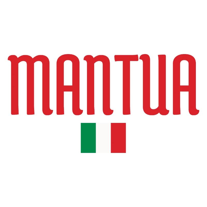 Drapeau de Mantoue-Italien Typographie audacieuse inspirée