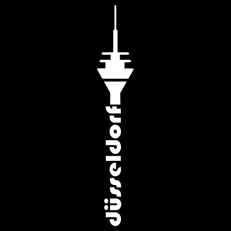 Düsseldorf Fernsehturm Schrift