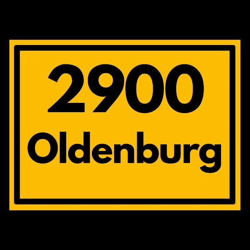 Panneau de lieu - puis rétro ancien code postal 2900 OLDENBURG