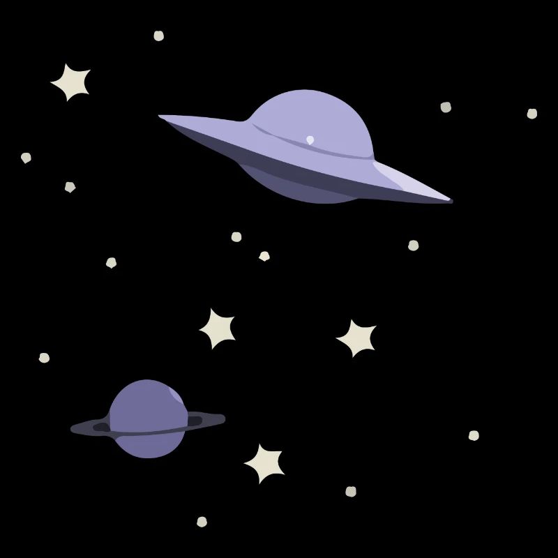 UFO in space