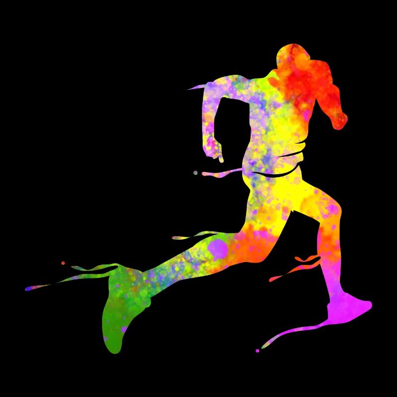 Half Marathon Runner Sprinting I Love Running