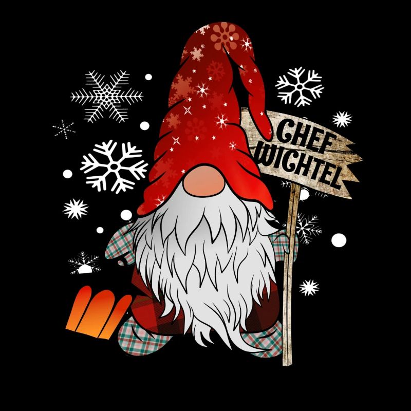 Chef Wichtel mit Schneeflocken Christmas Gnome