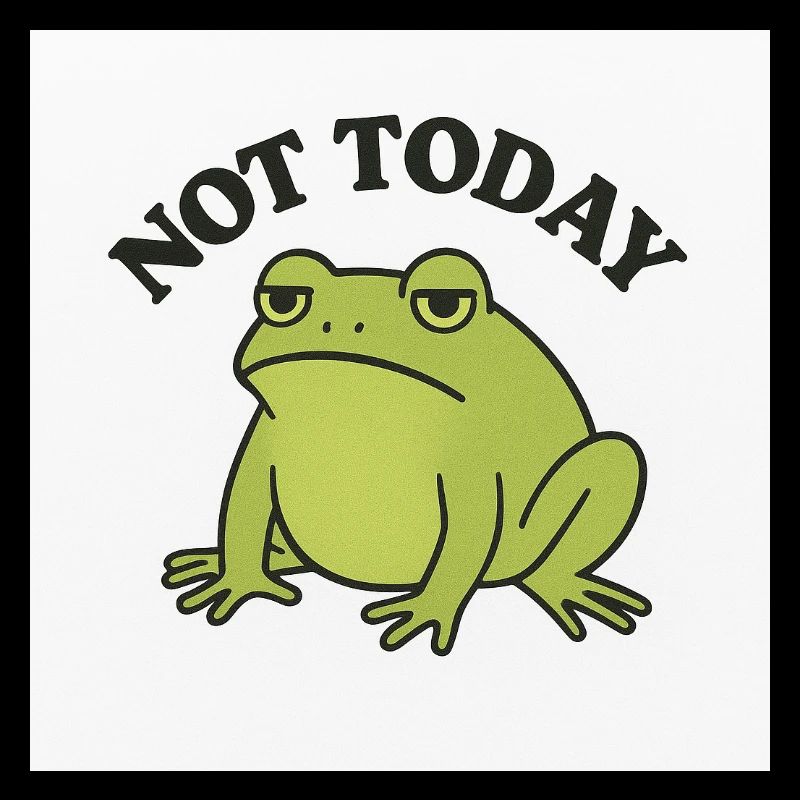 Drôle de grenouille avec texte de déclaration
