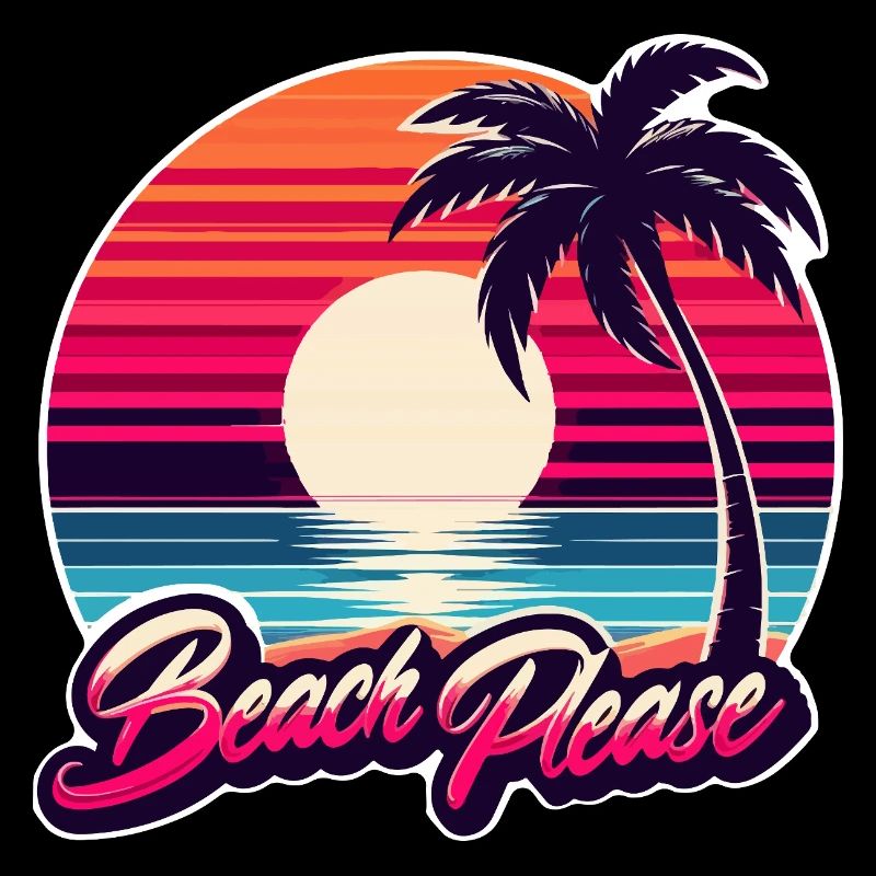 Coucher de soleil plage Beach Please