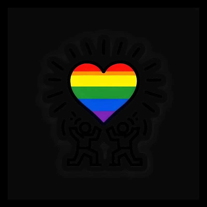 Herz-Regenbogen-Feier