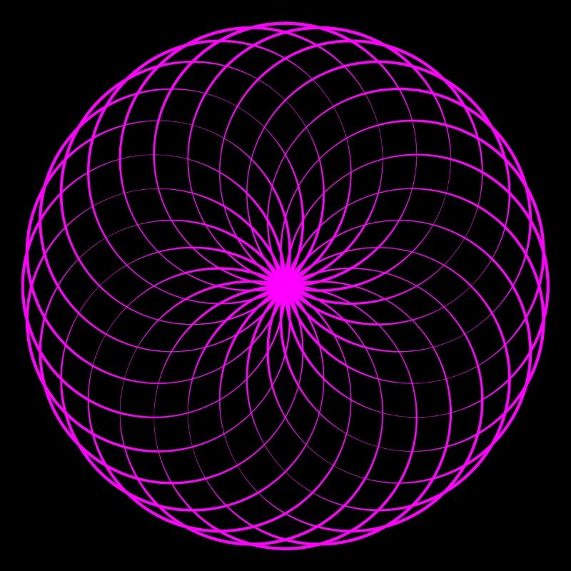 Neon spiral net torus
