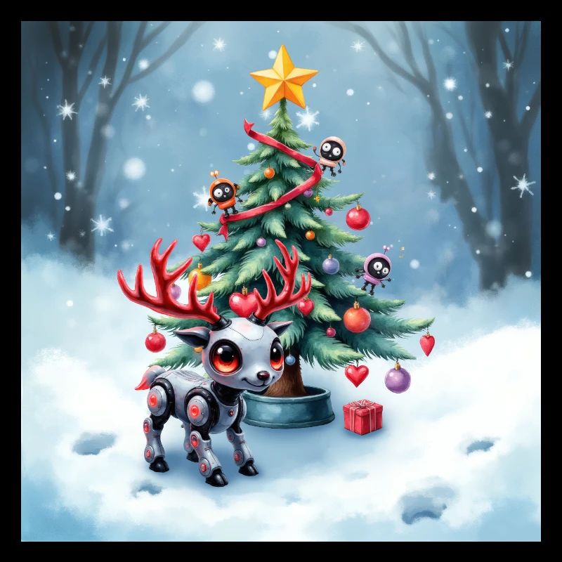 Christmas robotic reindeer