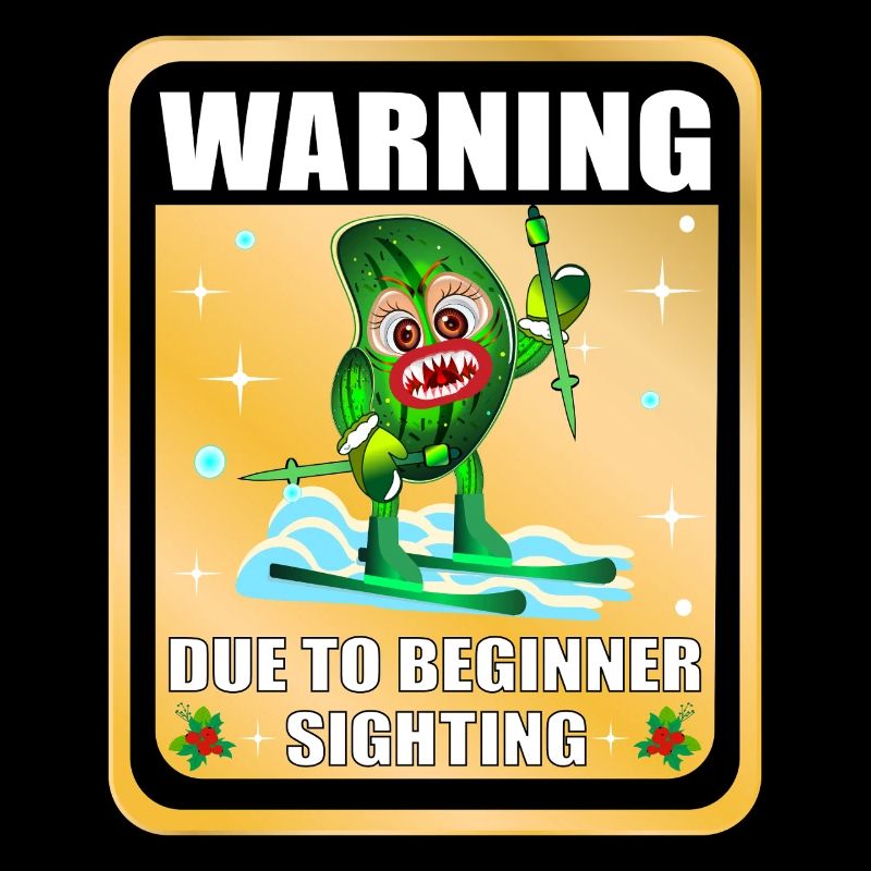 Concombre de ski drôle