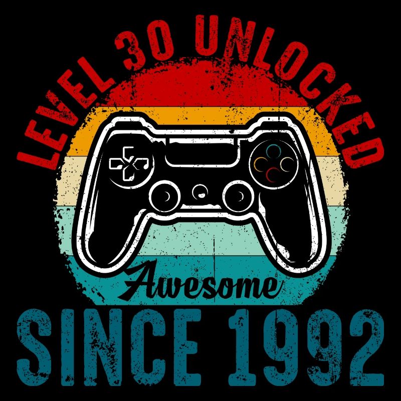 Level 30 Entsperrtes Retro-Controller-Tee