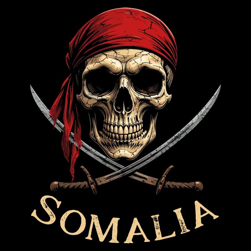 Red Pirate Skeleton Head