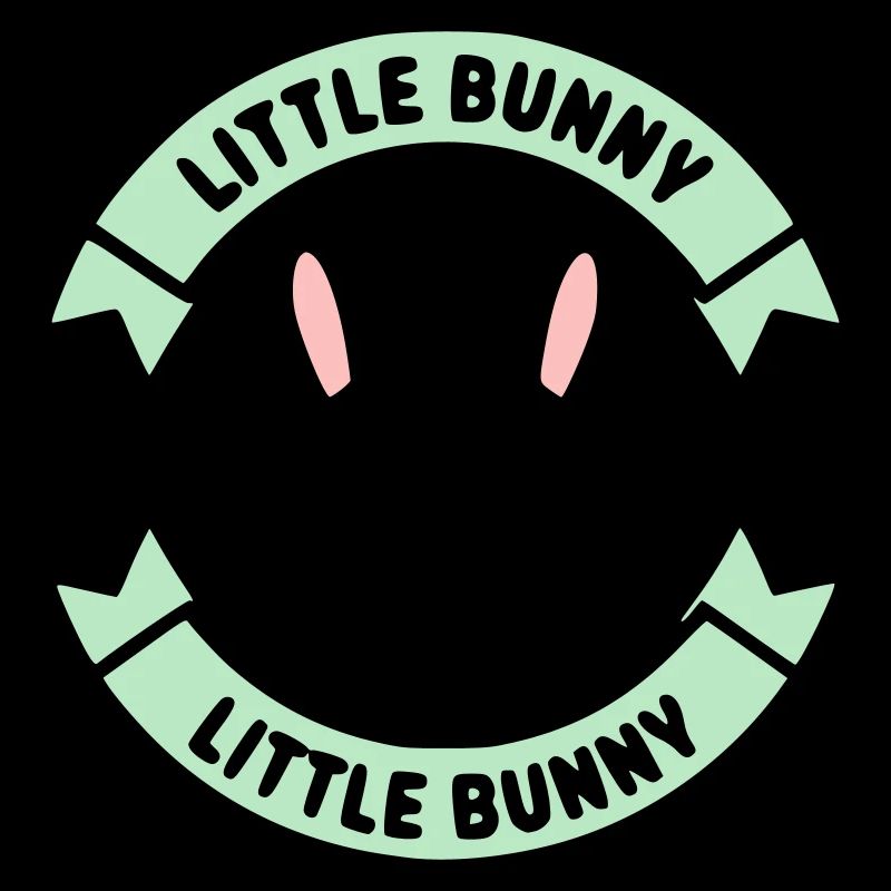 Badge du logo du petit lapin Mignon