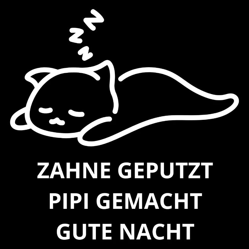 TEETH BRUSHED PI*PI MADE GOOD NIGHT, Sleeping