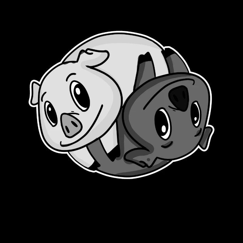 Cochons Yin Yang