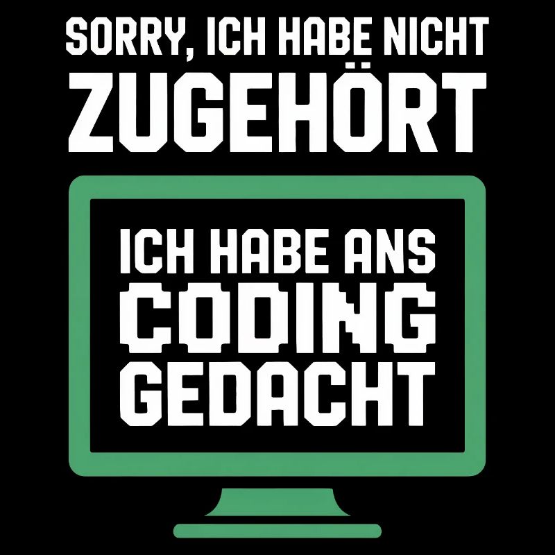 Coding Gedanke am Bildschirm