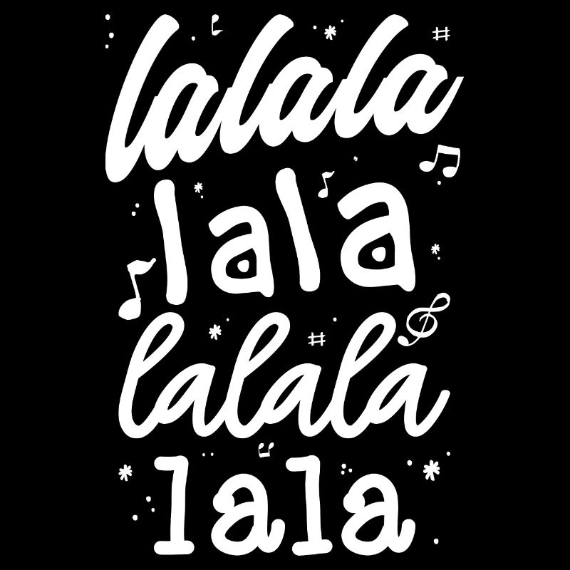 LaLa La Pattern Musical Script T-Shirt