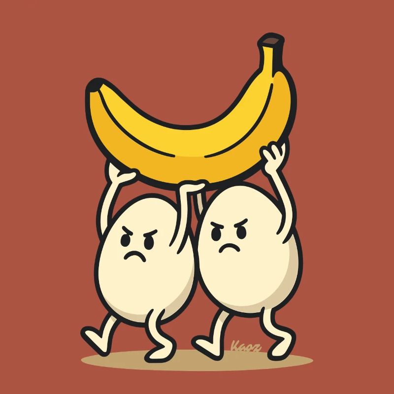 Teamwork – Zwei Eier und eine Banane