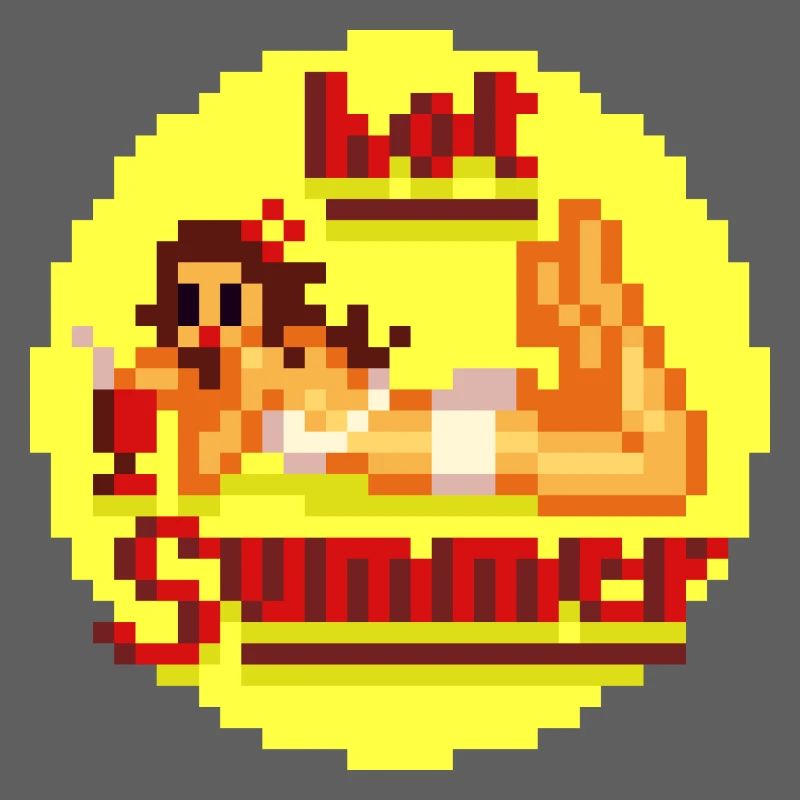 Buzzer chaud Pixel Pinup