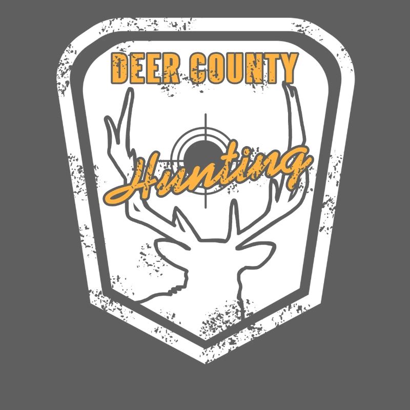 Deer County Hunting Rustic Skull Target Style