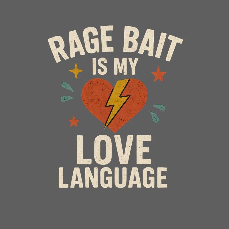 Rage Bait Love Language, Funny Saying 