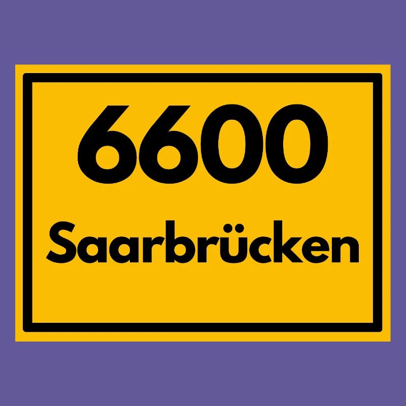 OLD POSTCODE POSTCODE RETRO 6600 SAARBRÜCKEN SAAR
