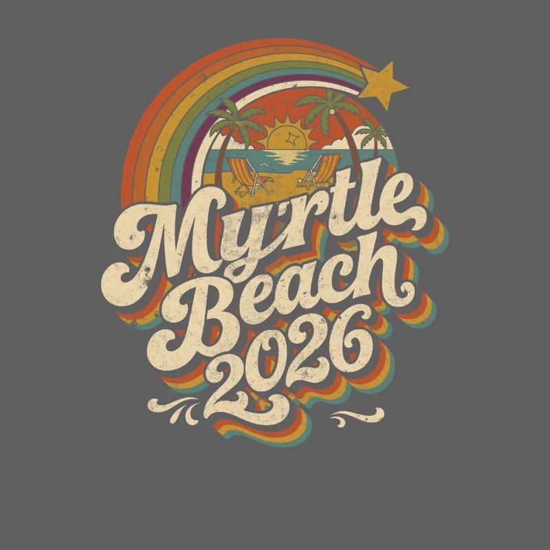 Myrtle Beach 2026 Retro Sunset