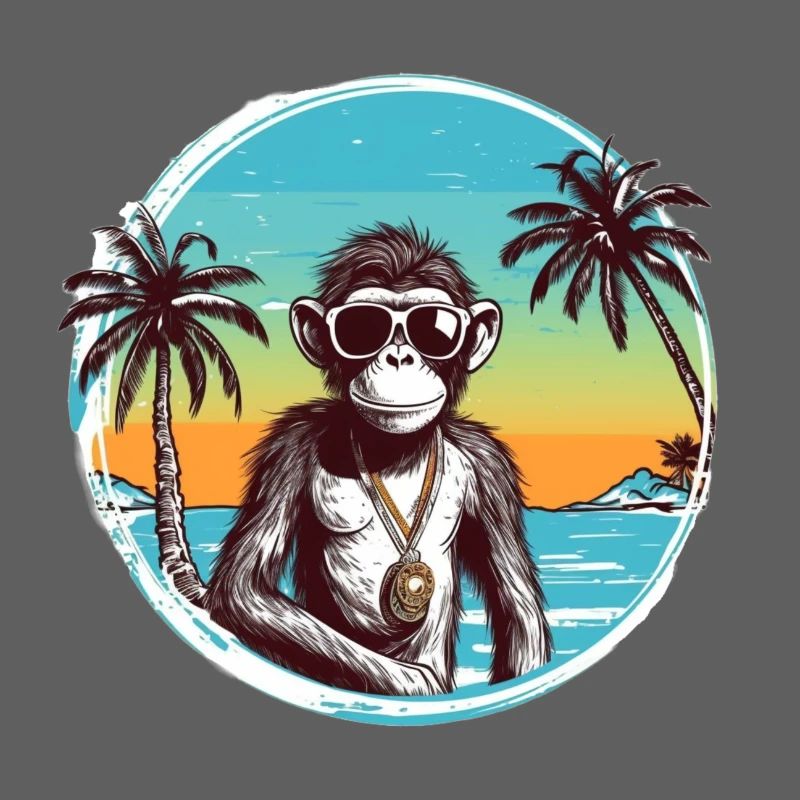 Cool Monkey * Conception de plage d’été