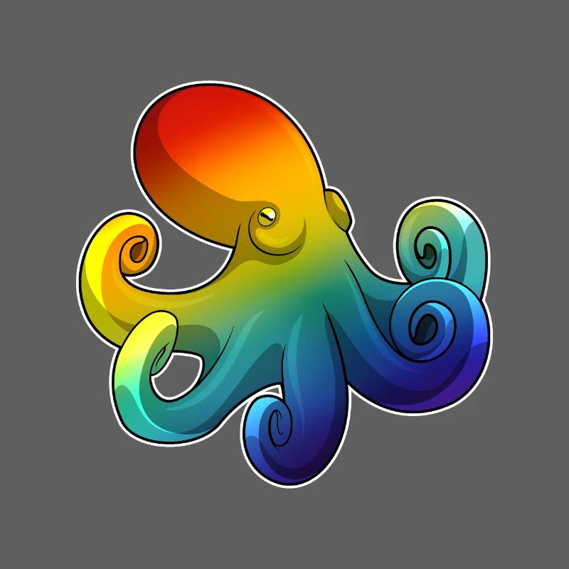 Krake Regenbogen