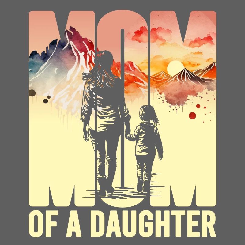 Mutter mit einer Tochter Muttertag Berge Mama Kind