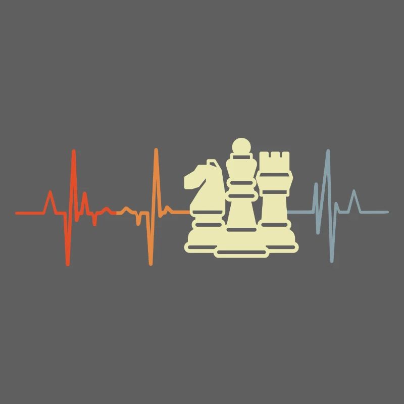 Chess Pieces Cardiogram