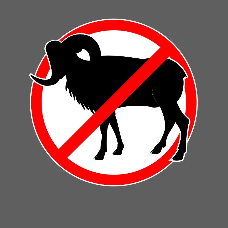 Ziegen oder Mufflons verboten - Ziege