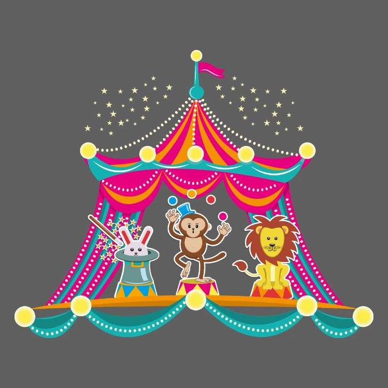 Circus - Monkey Circus - Circus Animals Hare Lion