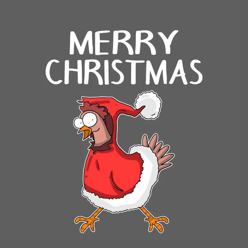Christmas Chicken Merry Christmas