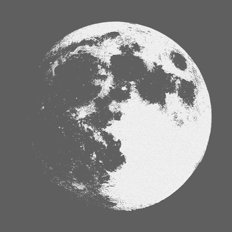 Moon sketch drawing
