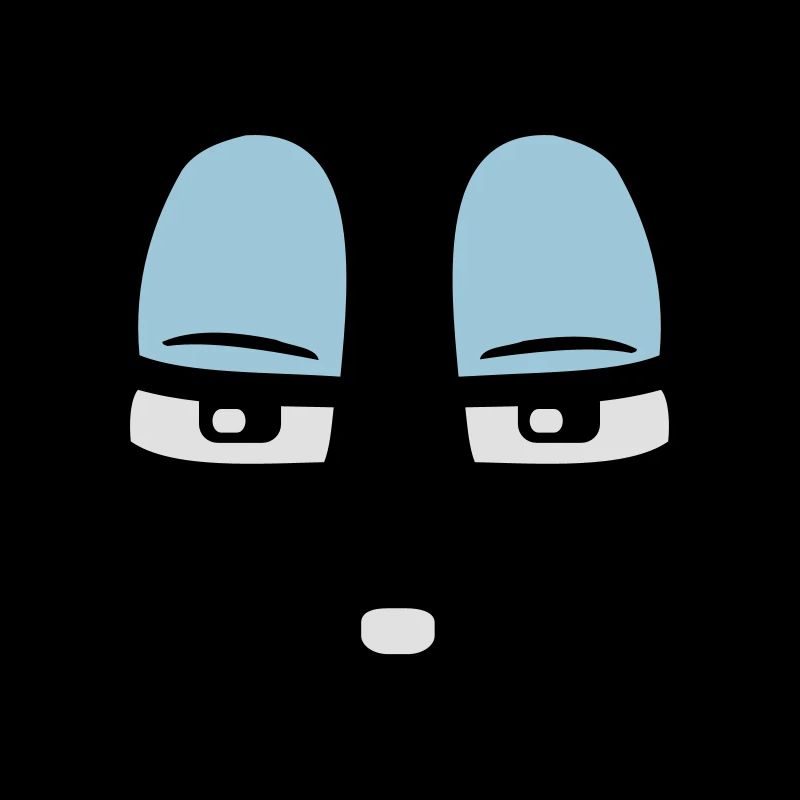 Skeptisches Comic Gesicht Verurteilender Blick