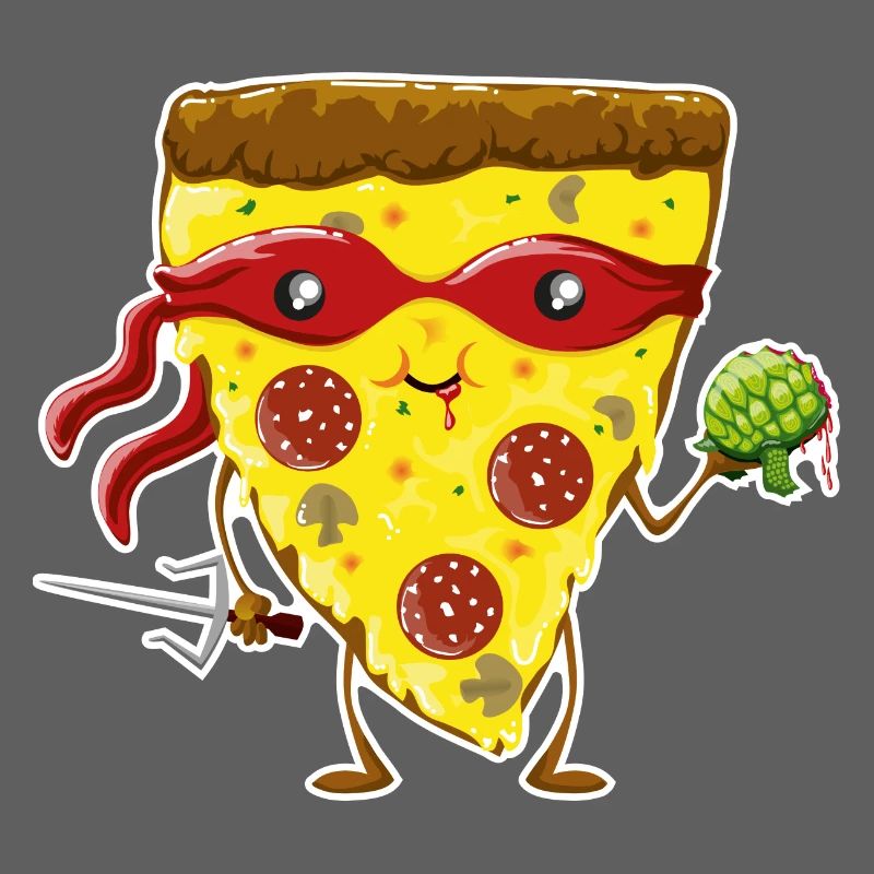 Ninja Pizza eats turtle