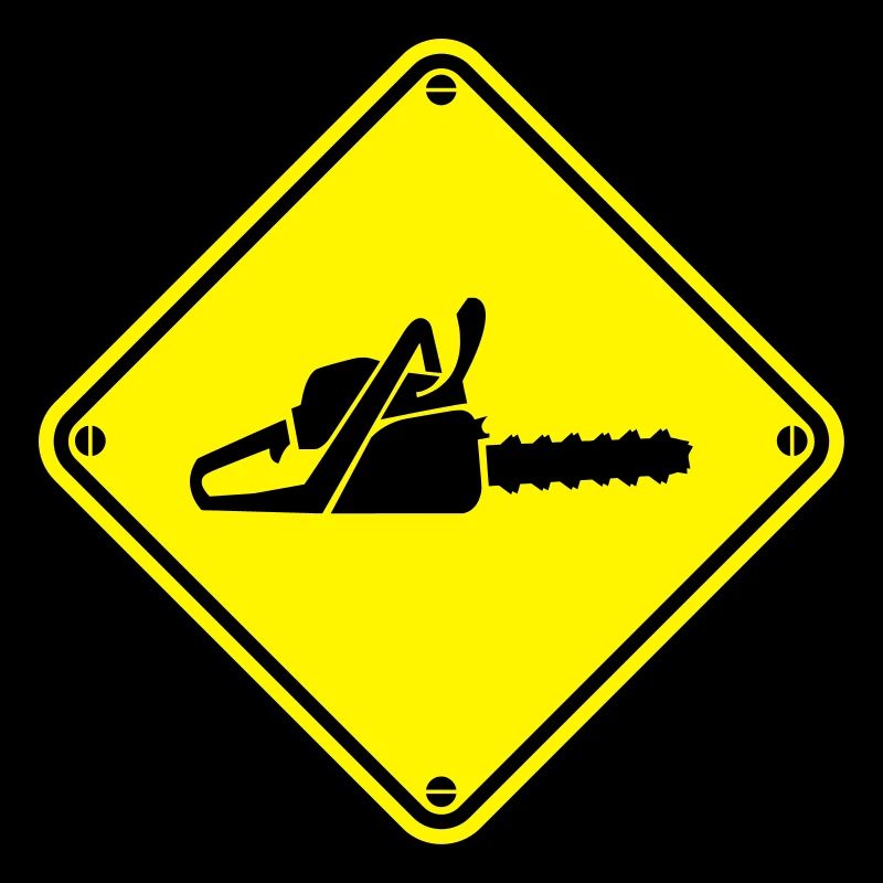 Warning Kettensäge