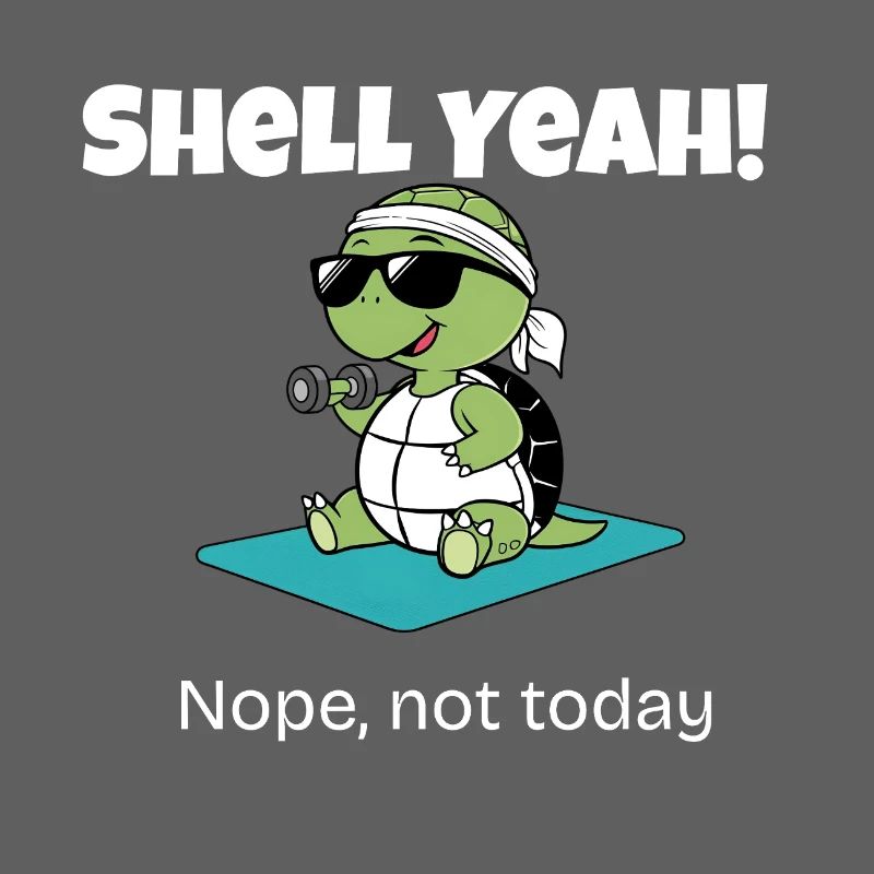 Funny Turtle Gym T-Shirt – Shell Yeah
