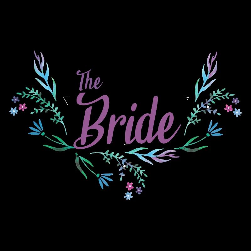 Conception de mariage avec guirlande de fleurs pour la mariée