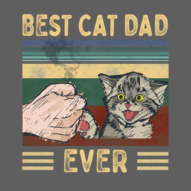 Best Cat Dad Ever Bester Katzenpapa Vater Kätzchen