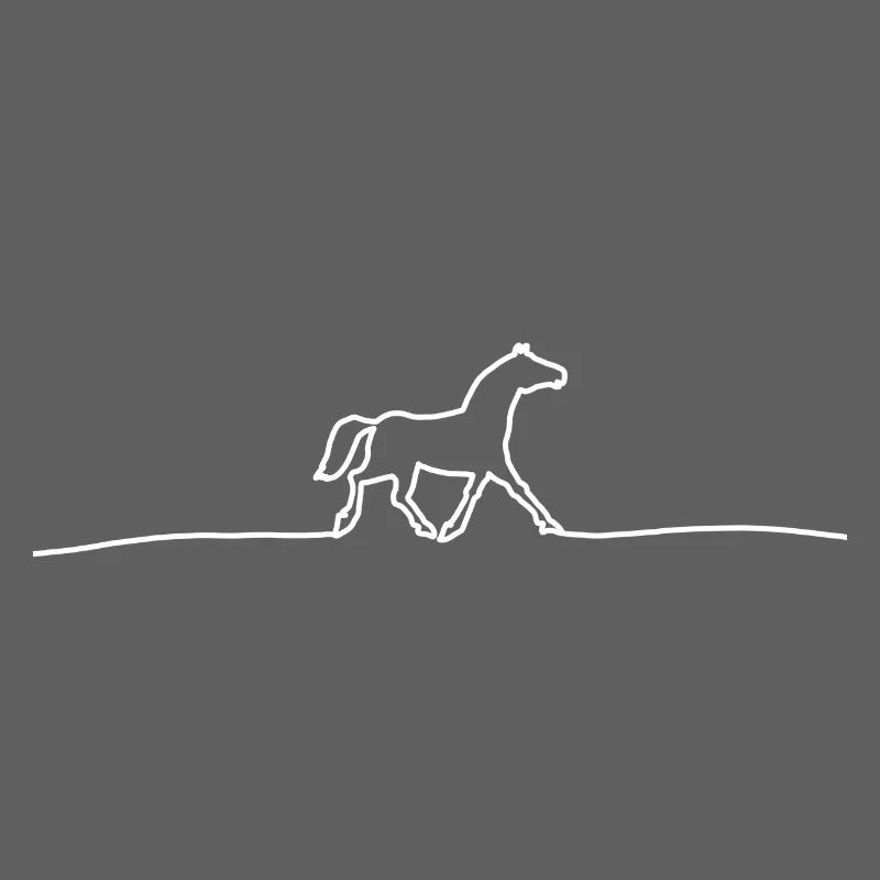 süßes Pferd - Abstrakt Linien Pferd Geschenkidee