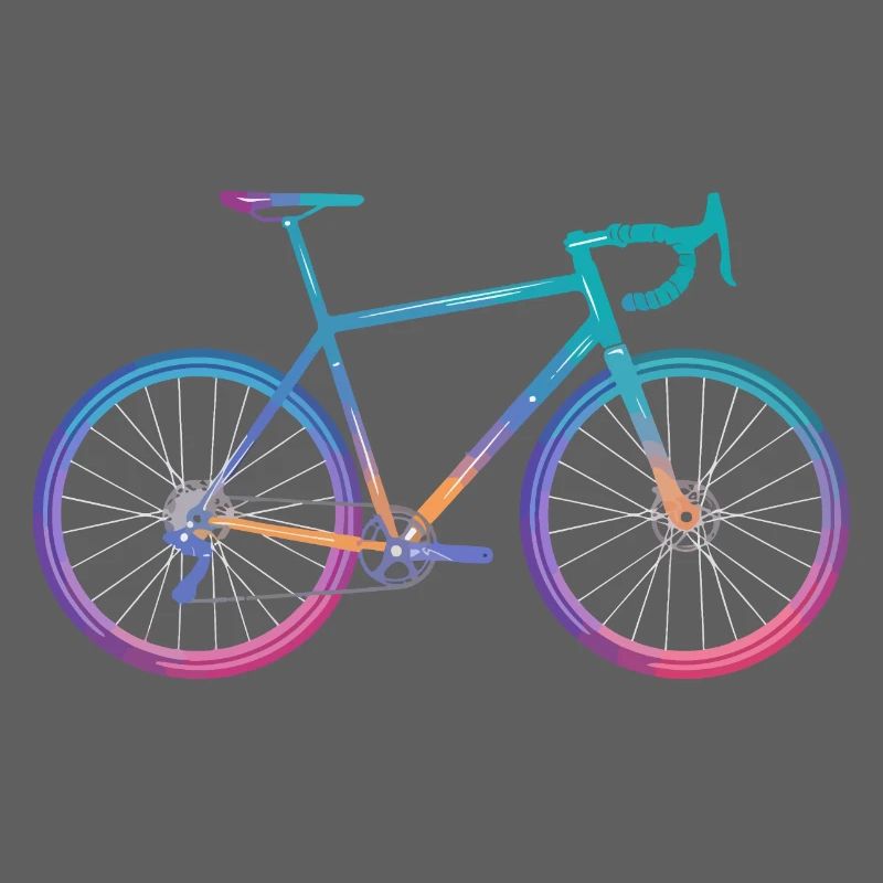 Conception de vélo de cyclisme dégradé