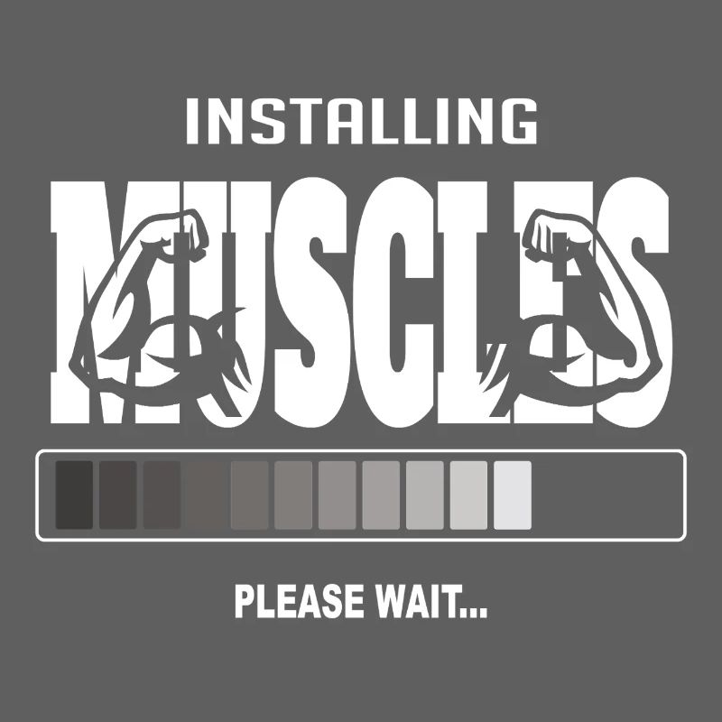 Installing Muscles – Funny Gym Workout