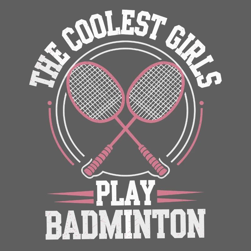 Conception de fille de badminton