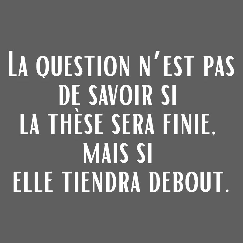 La fin de la thèse