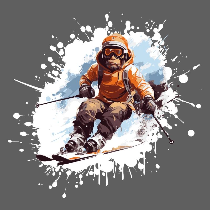 Monkey Ski Skiing