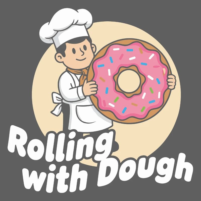 Dessin animé Donut Baker