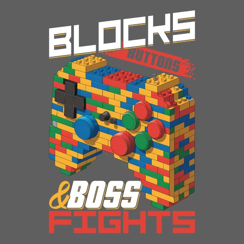 Building Blocks Gamer Gaming Brick Builder