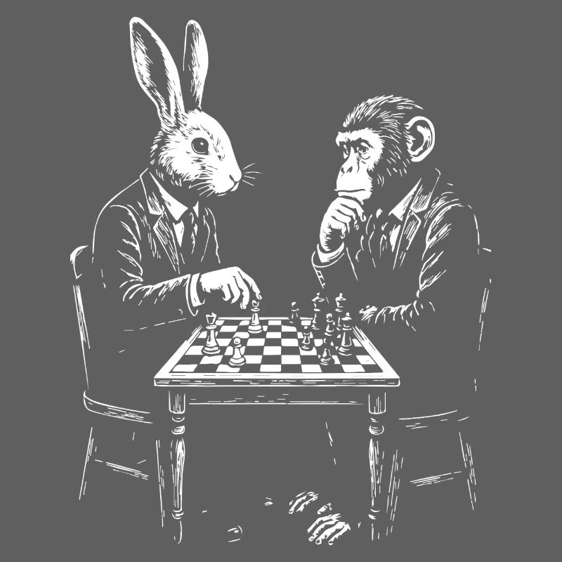 Rabbit and Monkey Chess Duel