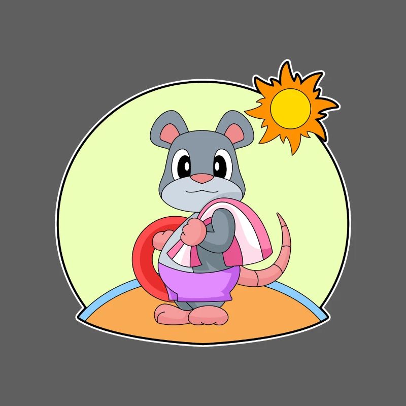 Mouse Swimming Swim Ring Summer